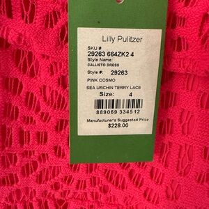 Lilly Pulitzer Pink Cosmo Lace Dress